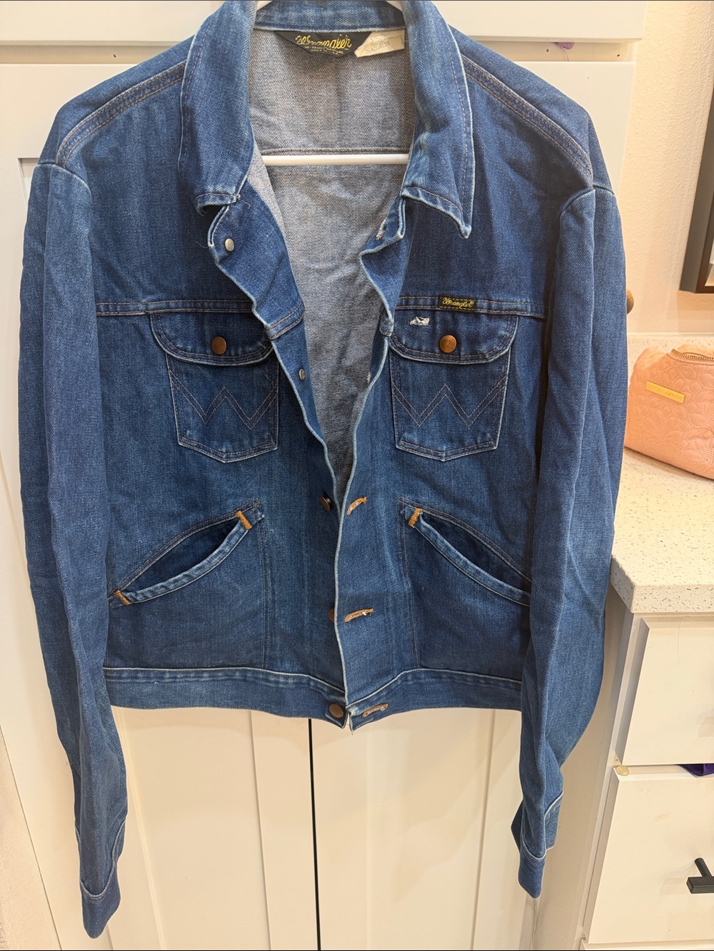 Vintage Wrangler Blue Denim Jacket XL:46